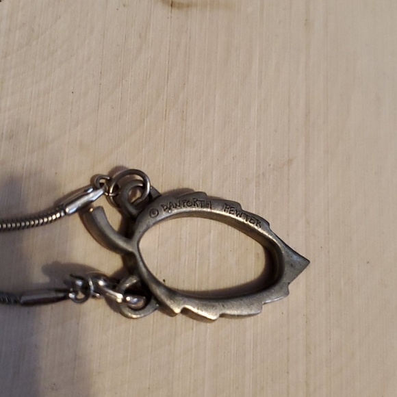 Danforth Pewter Acorn or Leaf Design Necklace - Picture 4 of 5